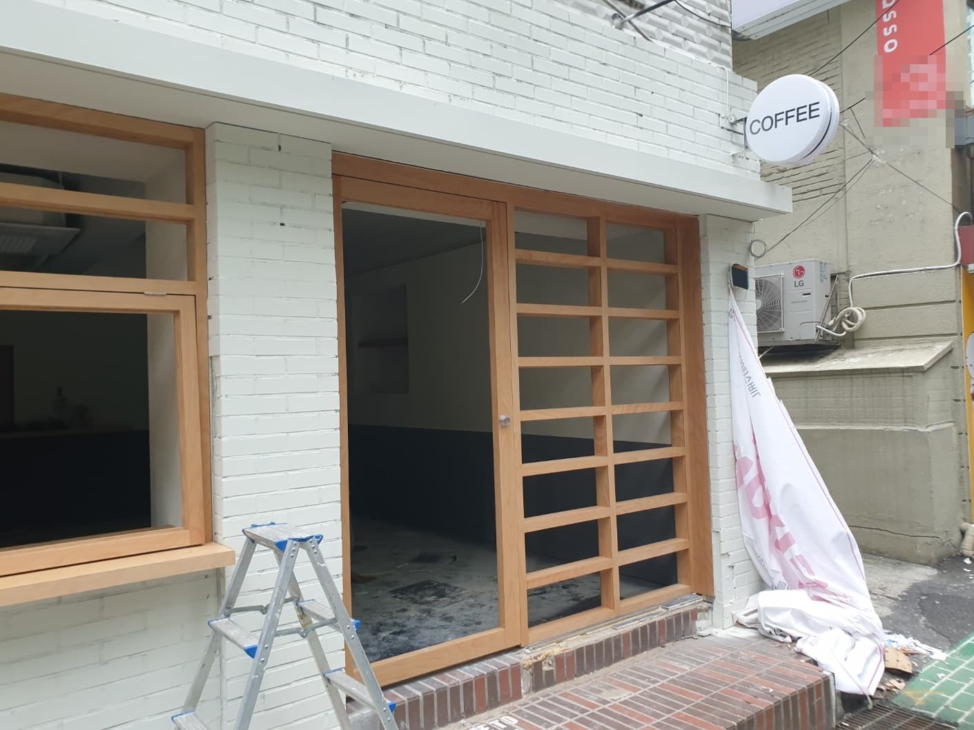 서울시 동대문구 장안동 인테리어 망입유리 시공