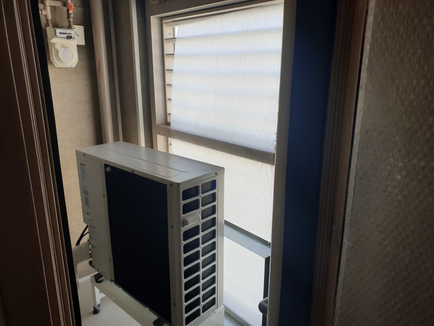 서울시 광진구 에어컨 실외기실 루버창 시공