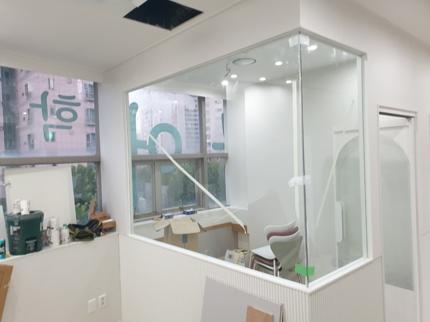 서울시 광진구 구의동 유리 시공